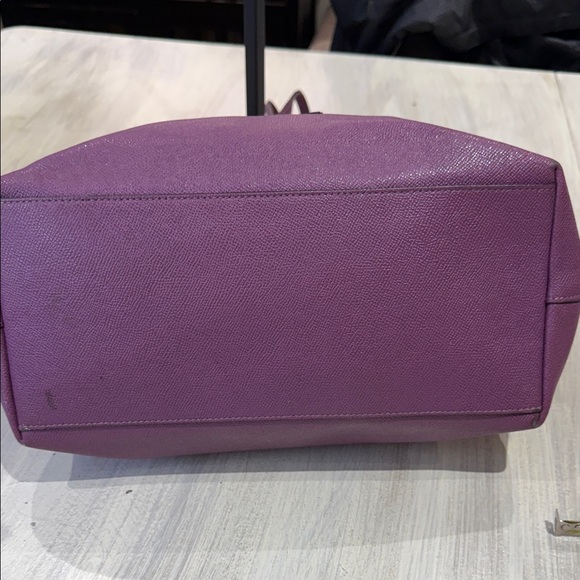 Coach Violet Tote Bag with Yellow Scarf - Picture 8 of 14